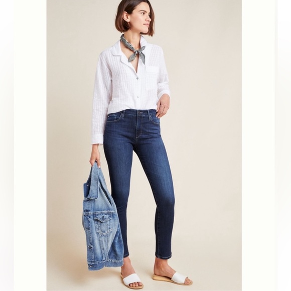 EUC AG for Anthropologie The Stevie High-Rise Skinny
Ankle Jeans, size 26 R - Picture 9 of 9